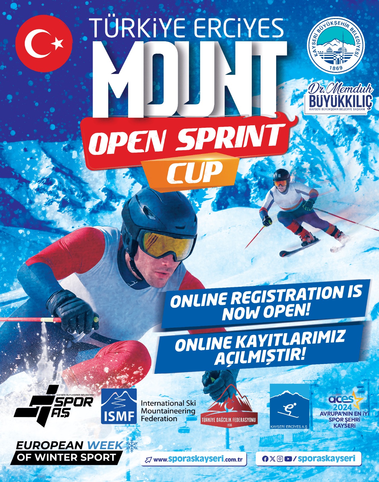 Türkiye Mount Erciyes Open Sprint Cup Kayıtları Başladı