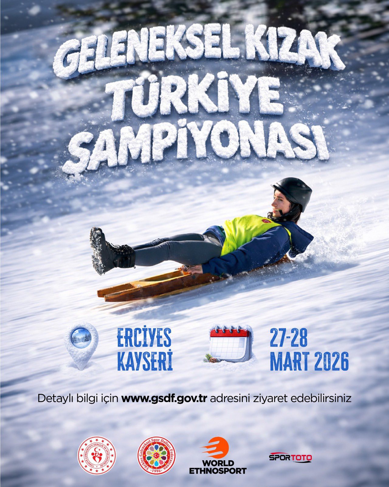 Erciyes, Geleneksel Kızak Türkiye Şampiyonası’na Ev Sahipliği Yapacak