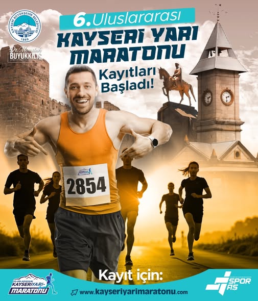 6. Uluslararası Kayseri Yarı Maratonu’nda 10K-21K Kayıtları Başladı