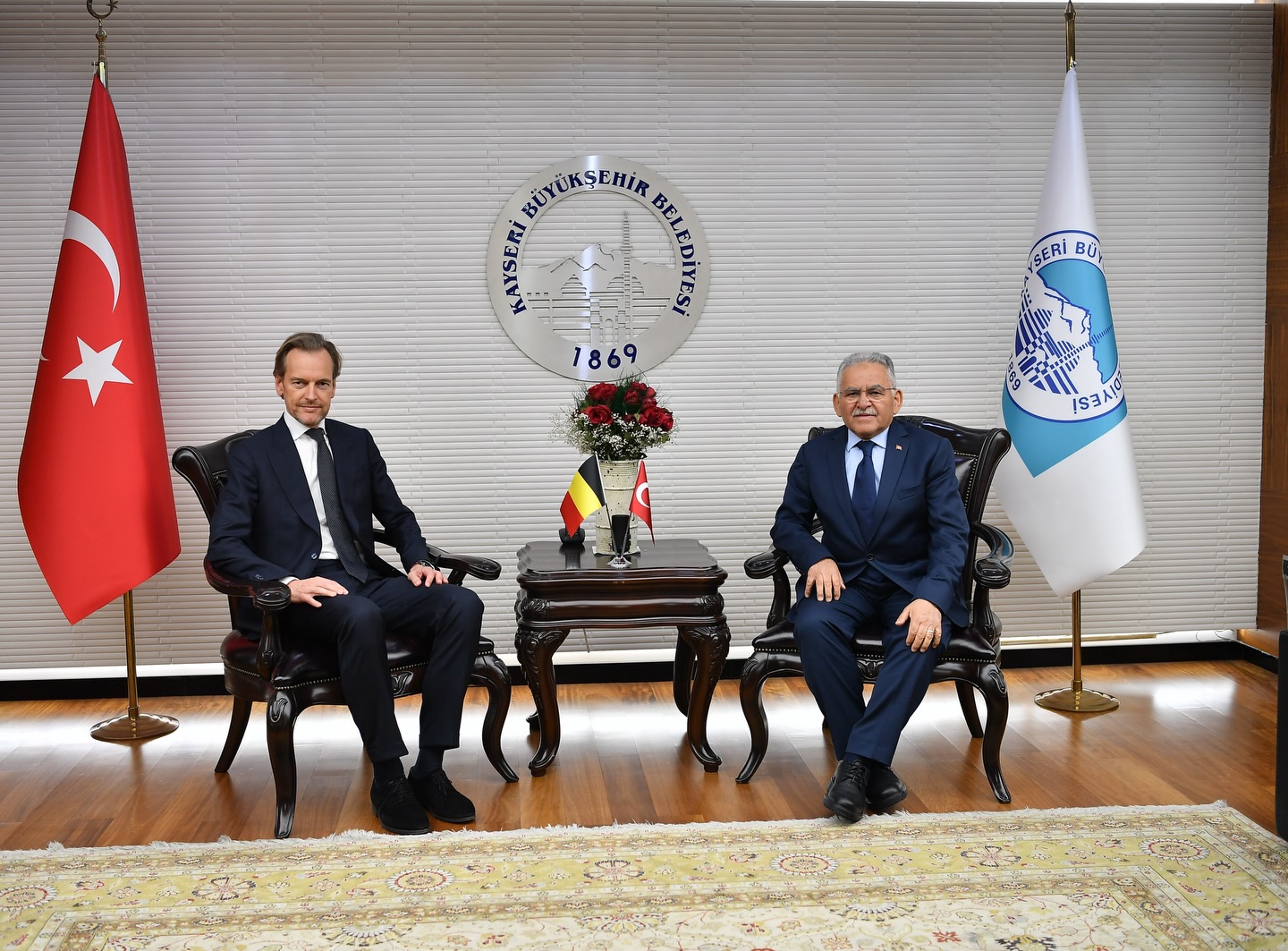 Belçika Büyükelçisini Ağırlayan Büyükkılıç’tan AB Vurgusu: “Kayseri, Standartlarıyla Avrupa’nın Üzerine Çıkma Hedefinde”