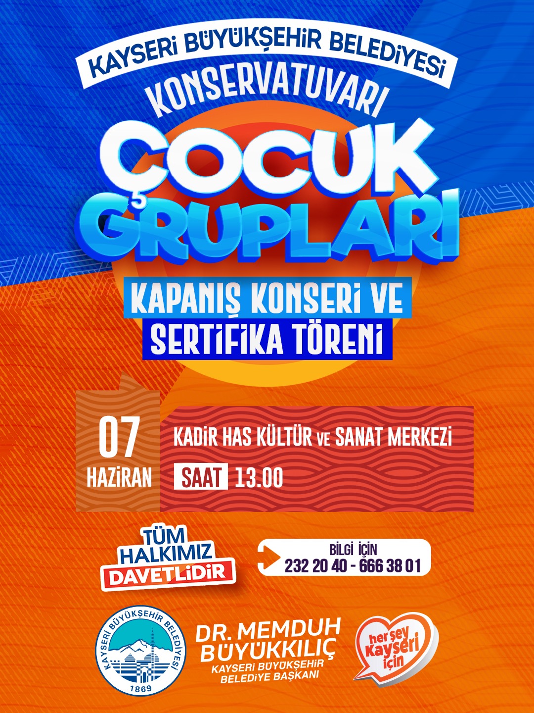Büyükşehir Konservatuvarı’ndan Çocuk Grupları Kapanış Konseri ve Sertifika Töreni