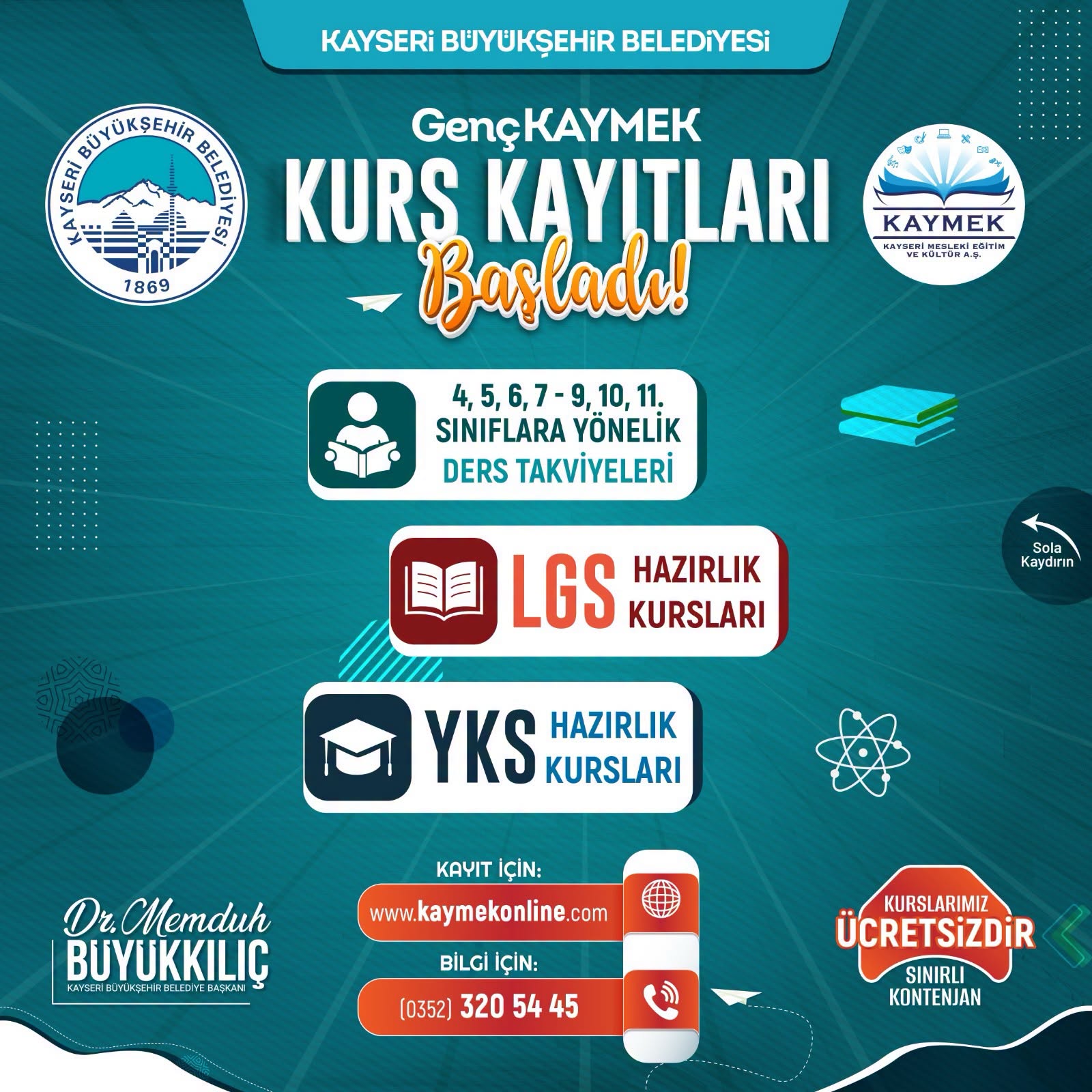 Büyükşehir’in Genç KAYMEK Kurslarında Yeni Dönem Kayıtları Sürüyor